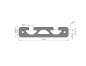 Preview: Aluminiumprofil 80x16 Nut 8 I-Typ Schwarz